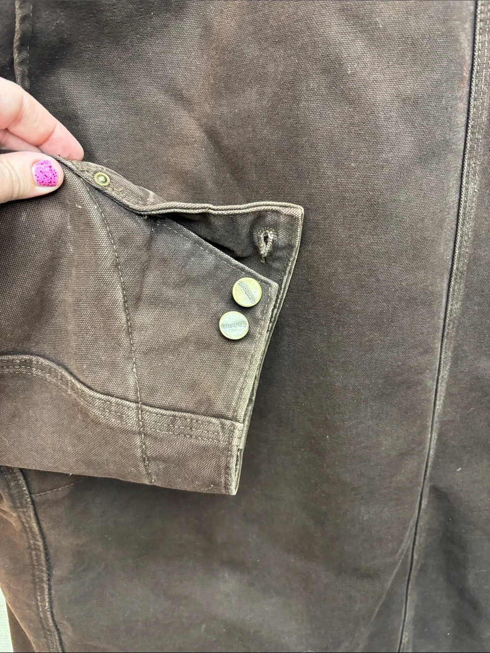 Carhartt 2XL vintage USA lined Canvas Duck Chore Jacket with Corduroy Collar